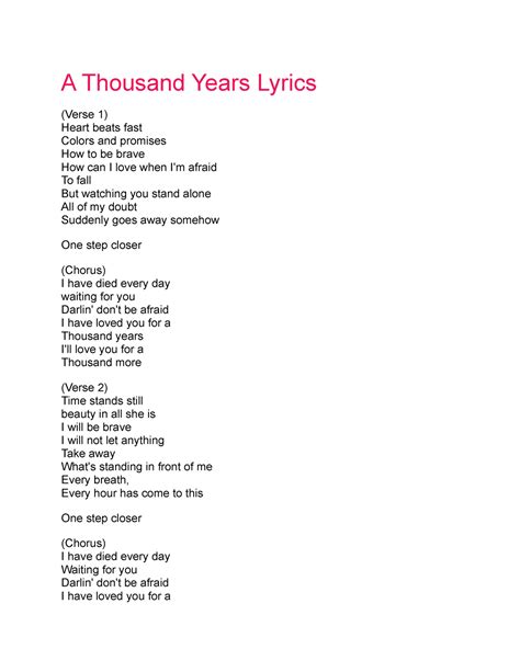 thousand years lyrics|a thousand years full lyrics.